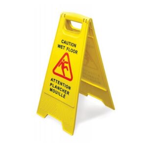 Omcan Wet Floor Caution Sign