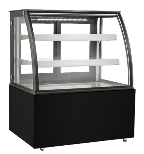 EFI CGCM-4747 47" Curved Glass Floor Refrigerated Bakery Case