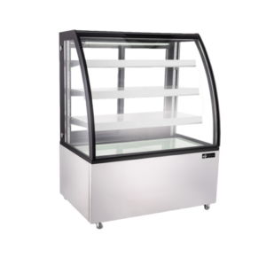 EFI CGCM-4956 49" Curved Glass Floor Refrigerated Bakery Case