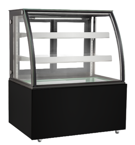 EFI CGCM-5947 59" Curved Glass Floor Refrigerated Bakery Case