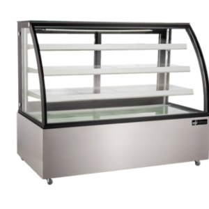 EFI CGCM-7356 72" Curved Glass Floor Refrigerated Bakery Case