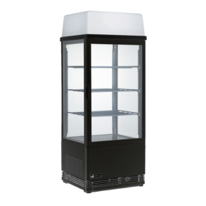 EFI CGSM-1742-B-L 17" Straight Glass Floor Refrigerated Black Bakery Case