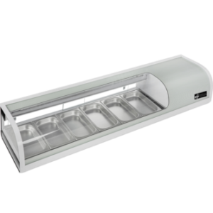 EFI CSCM-6113S 60" Self Contained Curved Glass Sushi Case