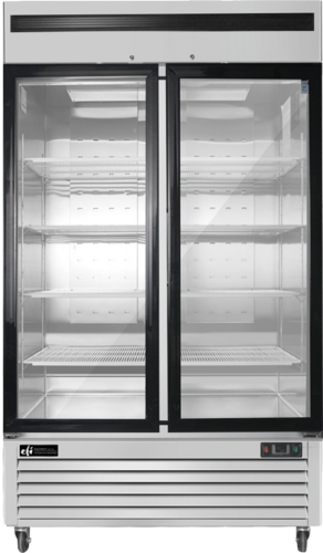 EFI F2-39GDSVC 39" 2 Door Swing Glass Freezer Merchandiser