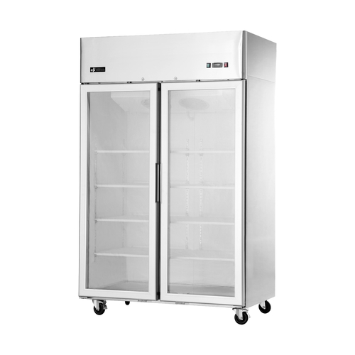 EFI F2-52GDSVC 52" 2 Door Swing Glass Freezer Merchandiser