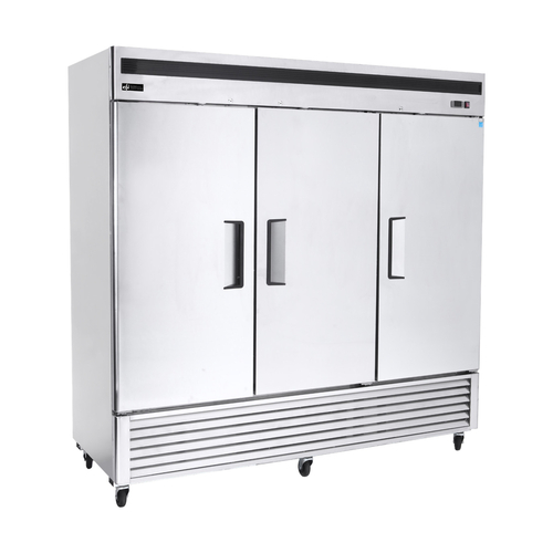 EFI F3-82VC 82" 3-Door Solid Reach-In Freezer